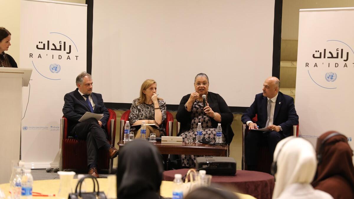 جلسة نقاشية لبرنامج رائدات مع ممثلي الأمم المتحدة في ليبيا