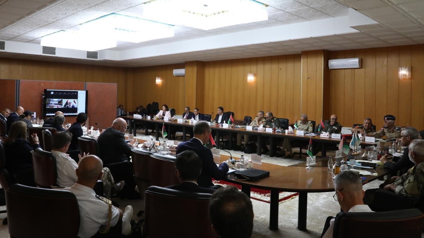 UNSMIL co-chairing the security working group meeting with members of the 5+5 Joint Military Committee in Sirte on October 17, 2024