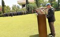 UN General highlights the role of UNMOGIP to his audience on Medal Parade Day